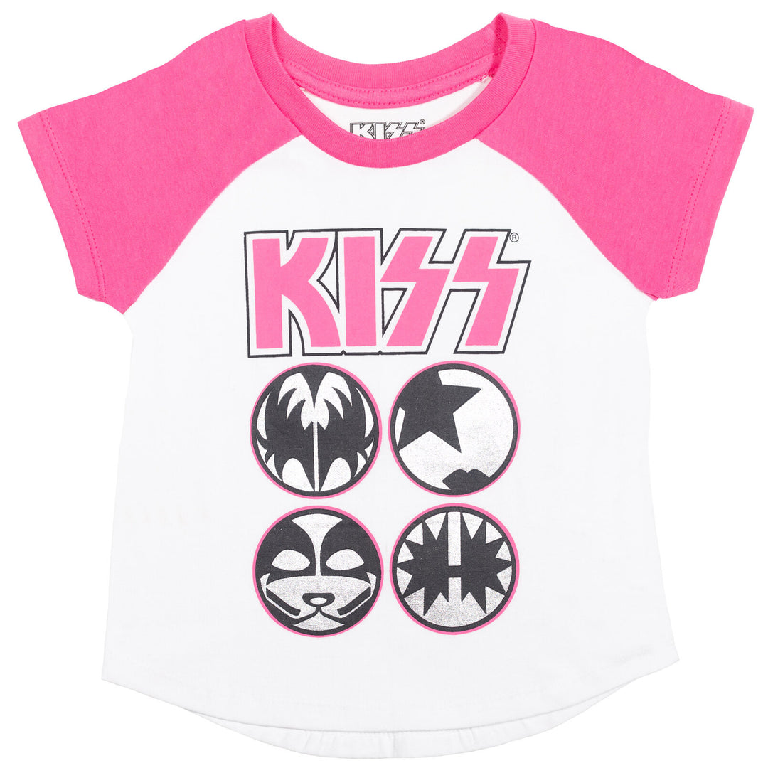 Beso 2 Pack Ringer Raglan Camiseta gráfica