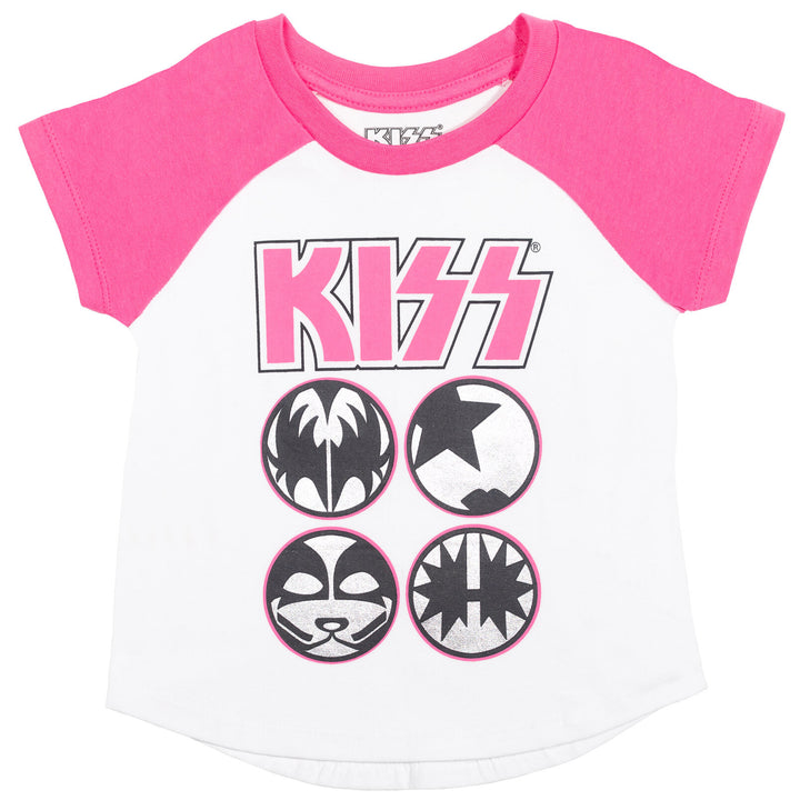 Beso 2 Pack Ringer Raglan Camiseta gráfica