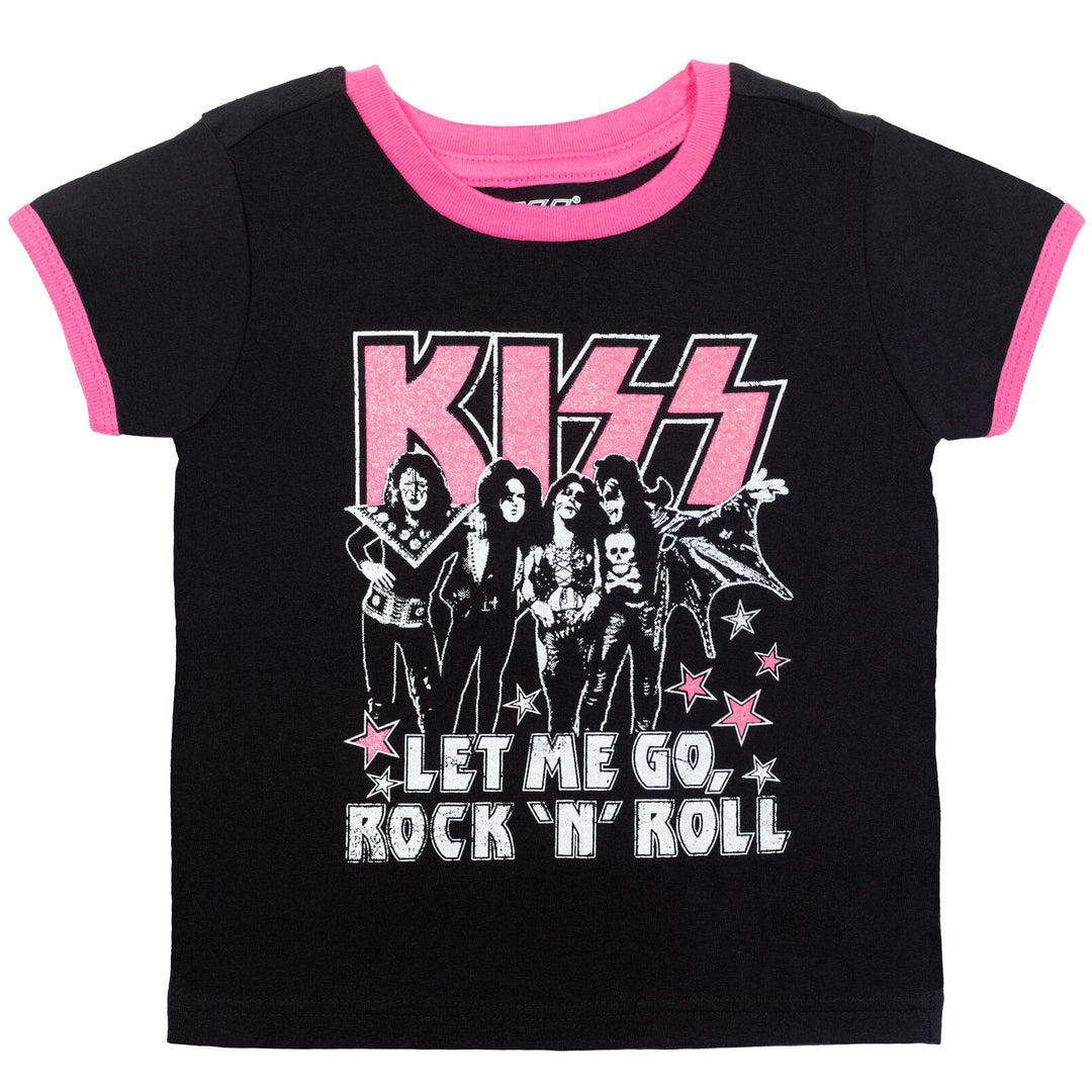 Beso 2 Pack Ringer Raglan Camiseta gráfica