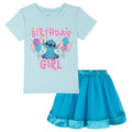 Lilo & Stitch Birthday T-Shirt and Tulle Skirt Outfit Set