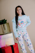 Lilo & Stitch Christmas Girls Fleece Pullover Sweatshirt and Jogger Pants Outfit Set Toddler to Big Kid