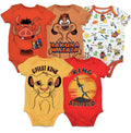Lion King 5 Pack Bodysuits