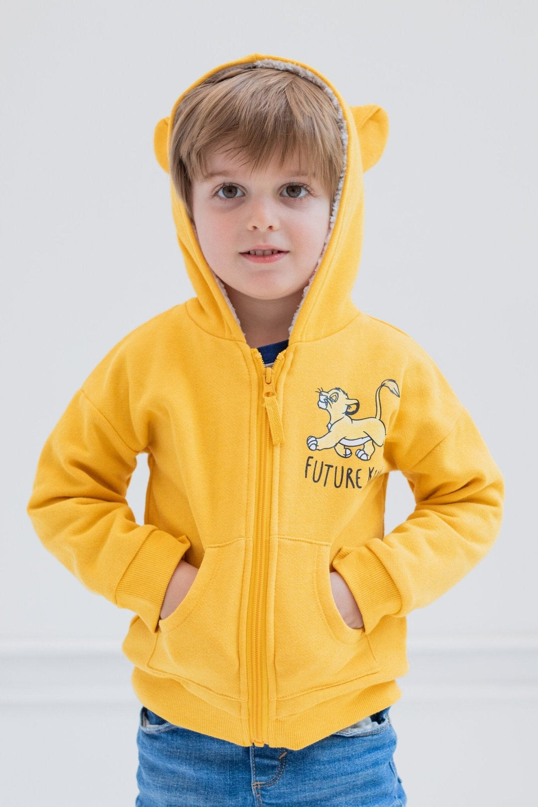 Lion King Simba Fleece Zip Up Hoodie - imagikids