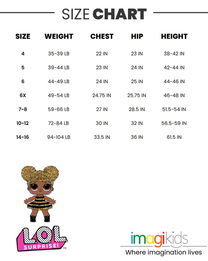L.O.L. Surprise! Queen Bee Kitty Queen Girls Skater Sequin Dresses Scrunchie Toddler to Big Kid - imagikids