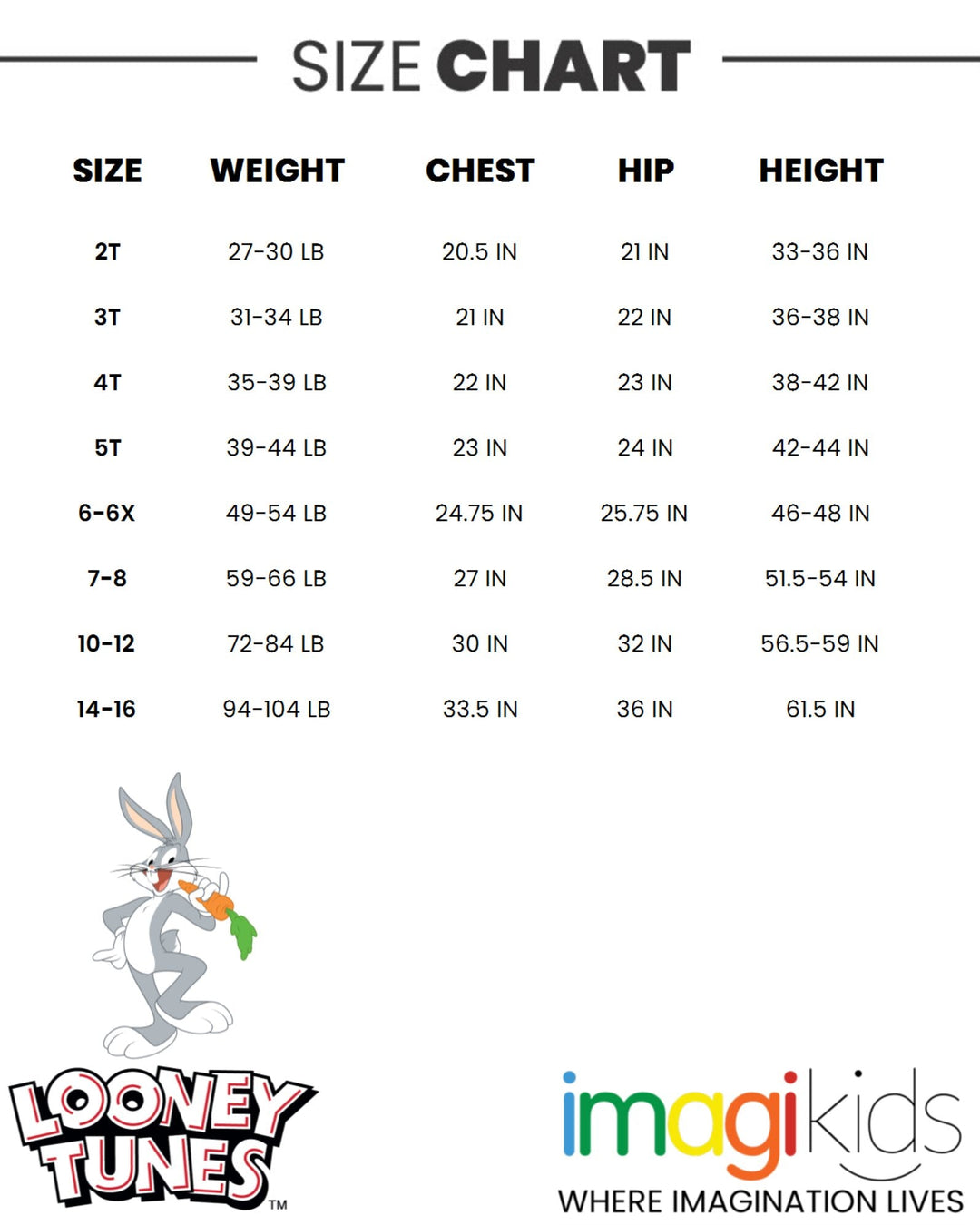 LOONEY TUNES Buggs Bunny Costume Hooded T-Shirt & Leggings - imagikids