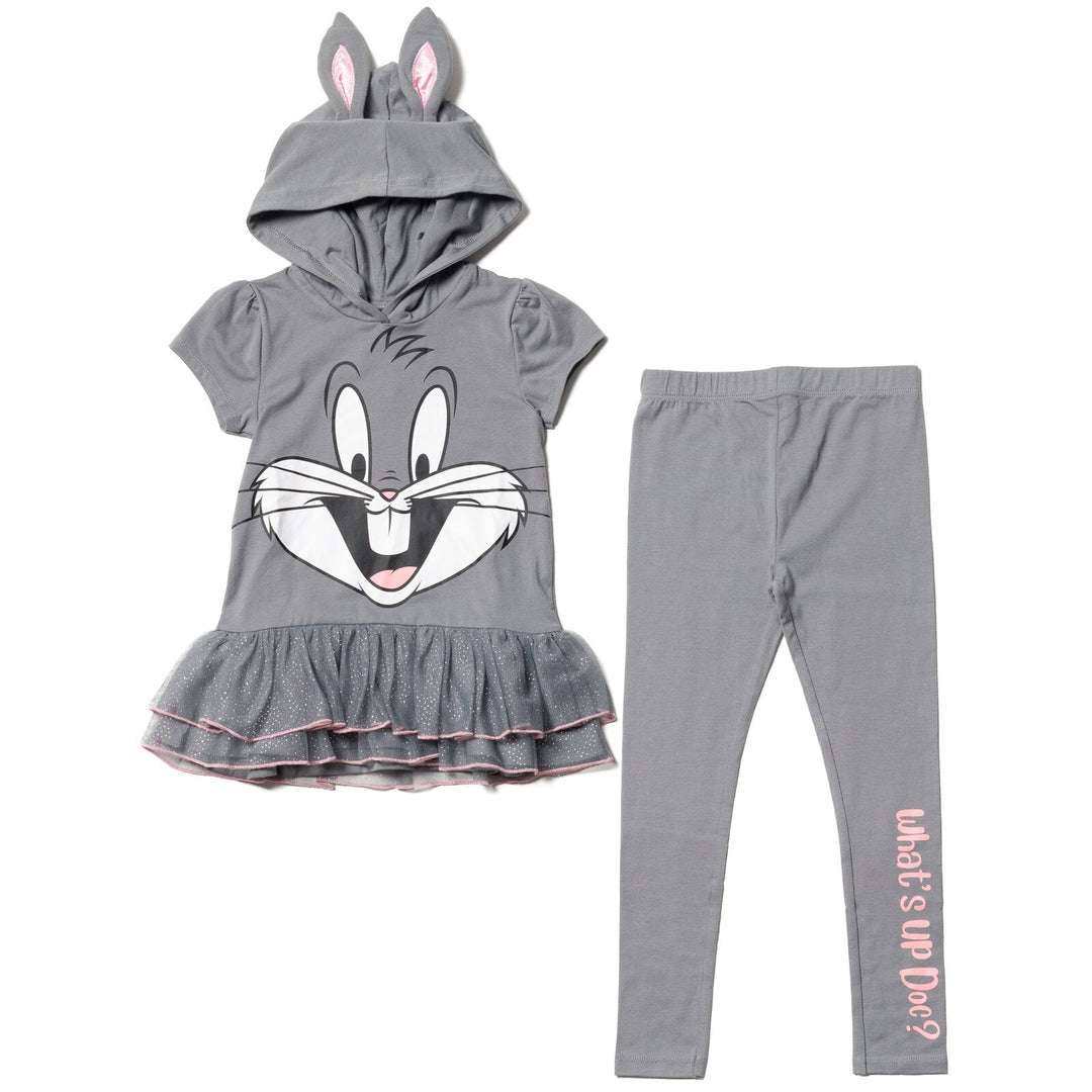 LOONEY TUNES Buggs Bunny Costume Hooded T-Shirt & Leggings - imagikids