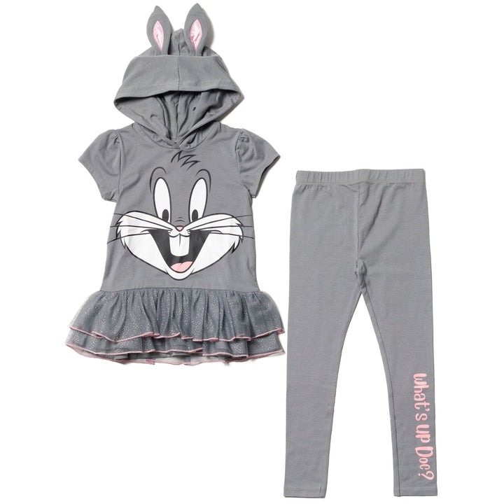 LOONEY TUNES Buggs Bunny Costume Hooded T-Shirt & Leggings - imagikids