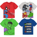 Marvel Avengers 4 Pack T-Shirts