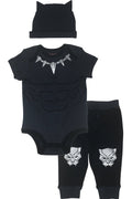 Marvel Avengers Black Panther Cosplay 3 Piece Outfit Set