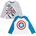 Marvel Avengers Captain America 2 Pack Long Sleeve T-Shirts