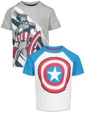 Marvel Avengers Captain America 2 Pack T-Shirts