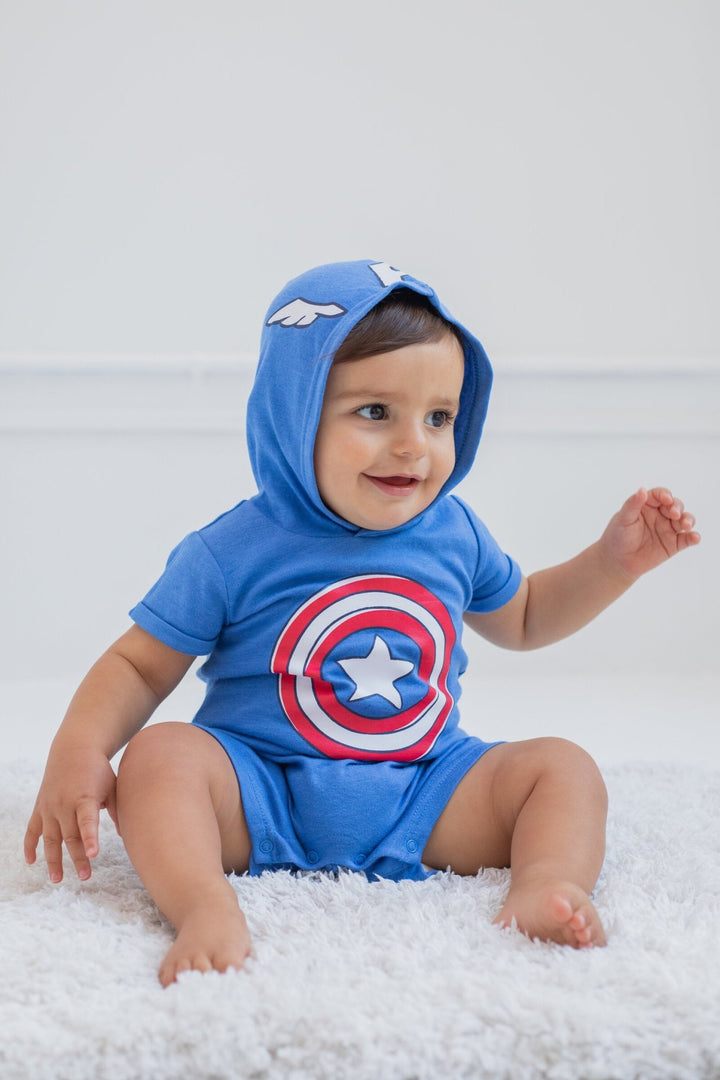 Marvel Avengers Captain America Cosplay Romper - imagikids