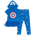 Marvel Avengers Captain America T-Shirt and Leggings Outfit Set