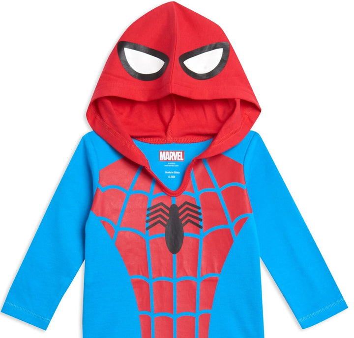 Marvel Avengers Hulk Captain America Spider-Man Baby 3 Pack Cosplay Bodysuits Newborn to Infant - imagikids
