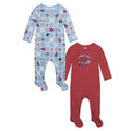Marvel Avengers Spider-Man 2 Pack Zip Up Sleep N' Play Coveralls