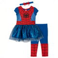 Marvel Avengers Spider-Man Dress Leggings and Headband 3 Piece