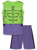 Marvel Avengers The Hulk Tank Top and Mesh Shorts Outfit Set