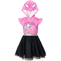 Marvel Gwen Spiderverse Mesh Cosplay Tulle Sleeveless Dress