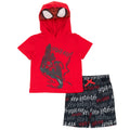 Marvel Spider-Man Cosplay T-Shirt and Mesh Shorts Outfit Set