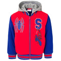 Marvel Spider-Man French Terry Varsity Zip Up Bomber Jacket