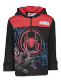 Marvel Spider-Man Miles Morales Fleece Half Zip Hoodie