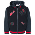 Marvel Spider-Man Miles Morales French Terry Varsity Zip Up Bomber Jacket