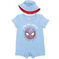 Conjunto de mameluco de manga corta y gorro de Spider-Man