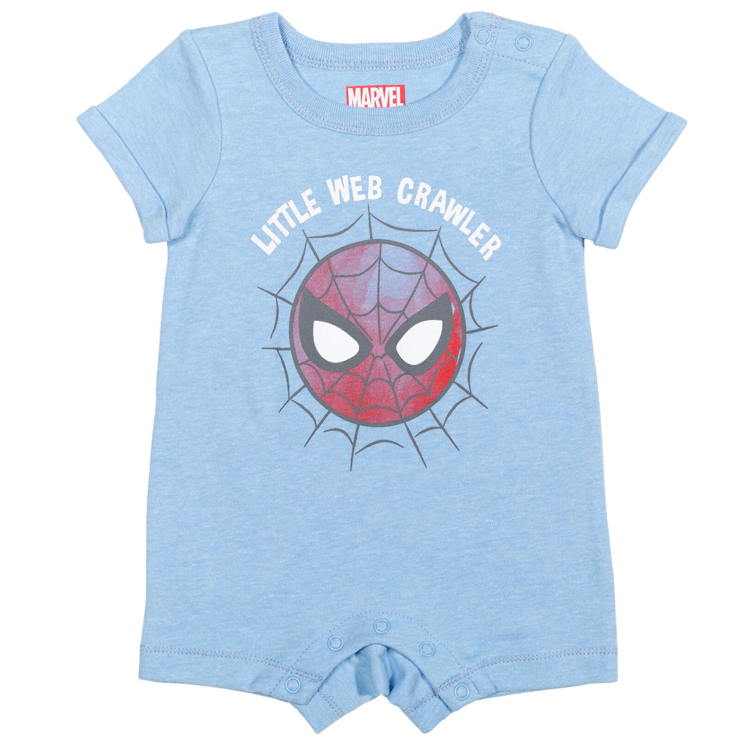 Conjunto de mameluco de manga corta y gorro de Spider-Man