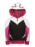 Marvel Spider-Man Spider-Gwen Fleece Zip Up Hoodie