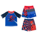 Marvel Spider-Man UPF 50+ Pullover Rash Guard Swim Trunks