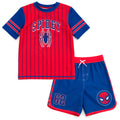 Marvel Spider-Man UPF 50+ Rash Guard and Swim Trunks Outfit Set Toddler to Big Kid
