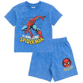 Marvel Spider-Man Vintage Wash Drop Shoulder T-Shirt and Shorts Outfit Set