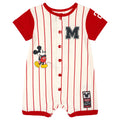 Mickey Mouse Baseball Jersey Athletic Romper