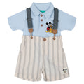 Mickey Mouse Ribbed Polo Bodysuit and Shorts Outfit Set