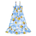 Minecraft Bee Square Neck Smocked Maxi Dress