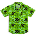 Minecraft Button Down Dress Shirt Little Kid to Big Kid