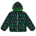 Minecraft Zip Up Waterproof Hooded Rain Jacket Coat
