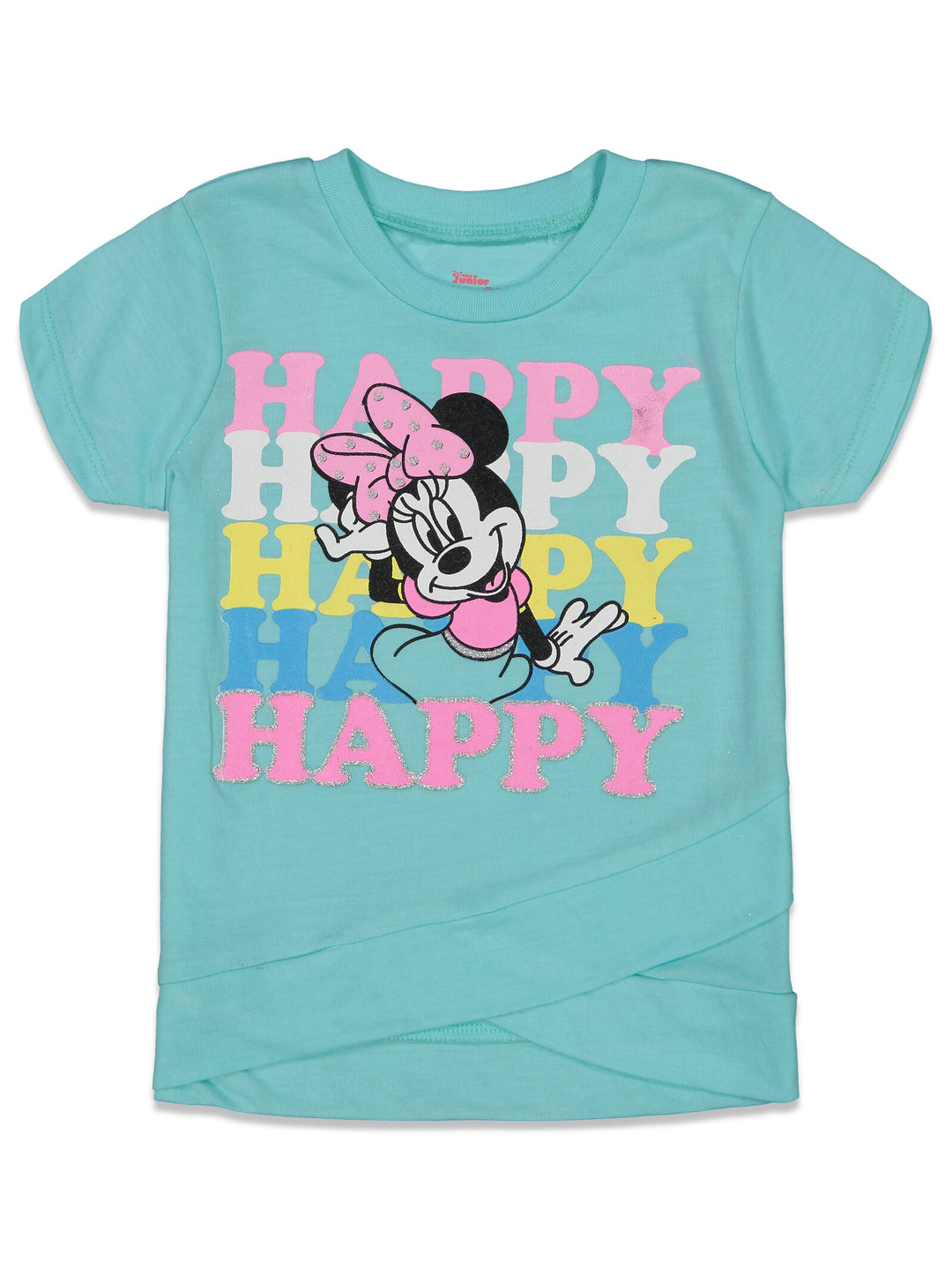 Conjunto cruzado de camiseta gráfica y calzas de Minnie Mouse
