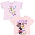 Minnie Mouse Girls 2 Pack T-Shirts Toddler to Big Kid