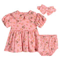 Minnie Mouse Winnie the Pooh Dress, Diaper Cover and Headband 3 Piece