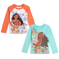 Moana 2 Pack Long Sleeve Graphic T-Shirt
