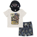 Monster Jam Cosplay T-Shirt and Mesh Shorts Outfit Set