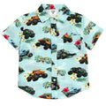 Monster Jam Matching Family Hawaiian Button Down Dress Shirt