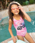 Monster Jam Sparkle Smash UPF 50+ One Piece Bathing Suit