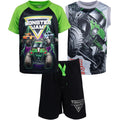 Monster Jam T-Shirt Tank Top and French Terry Shorts 3 Piece Outfit Set