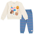 Ms. Rachel Fleece Sweatshirt and Jogger Pants Outfit Set