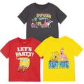 Nickelodeon SpongeBob SquarePants 3 Pack T-Shirts