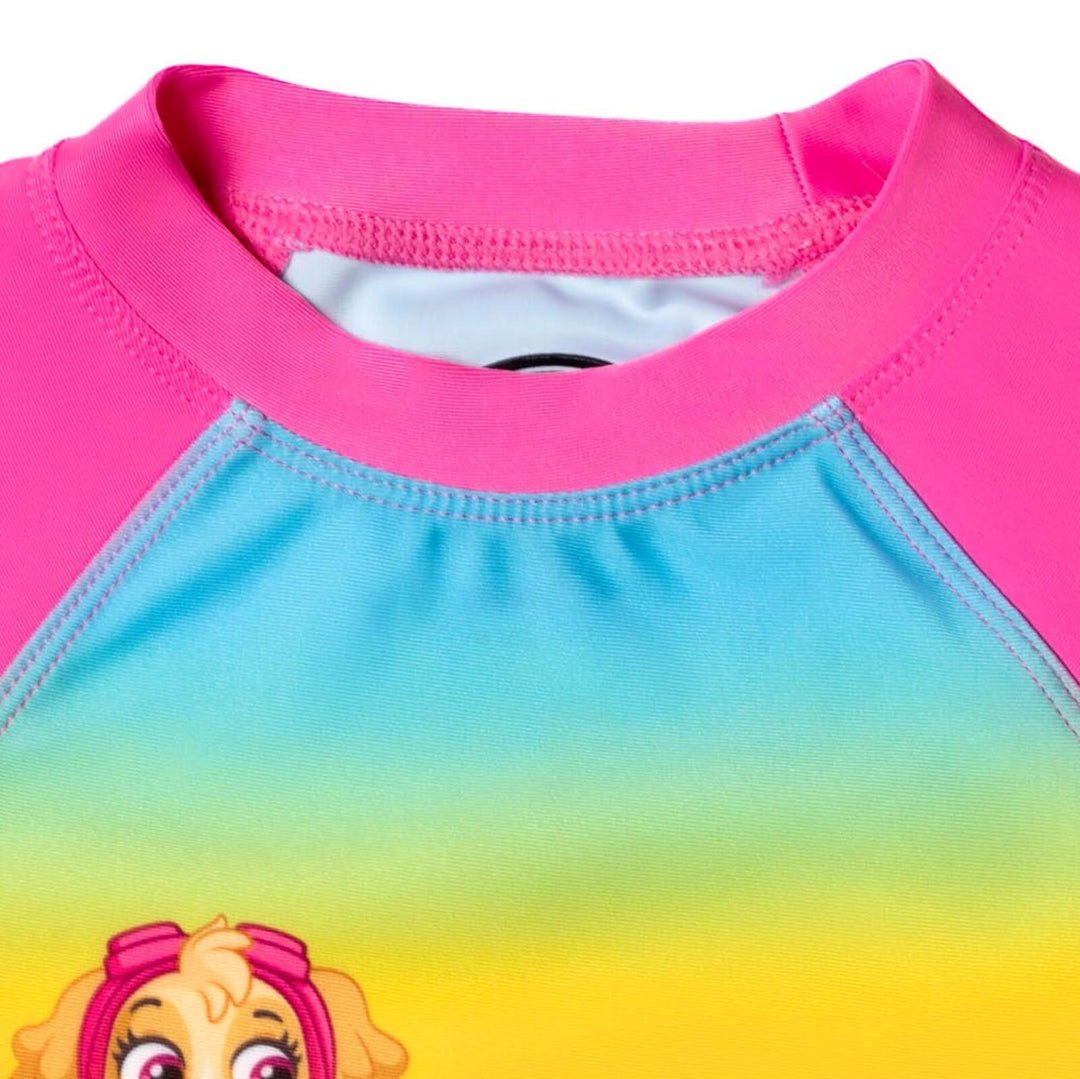 Paw Patrol One Piece Bathing Suit Rash Guard Tankini Top Bikini Bottom and Skort 5 Swimsuit Set