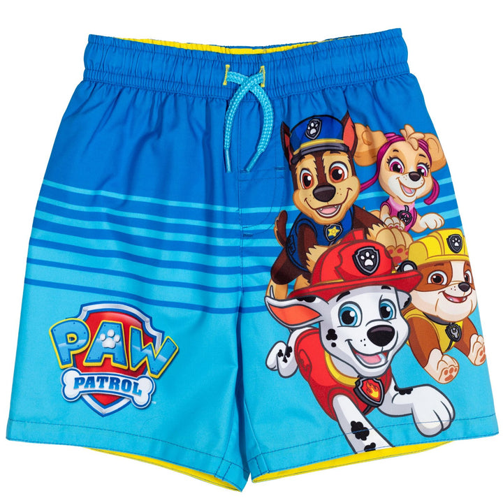 Paw Patrol Pullover Rash Guard and Swim Trunks