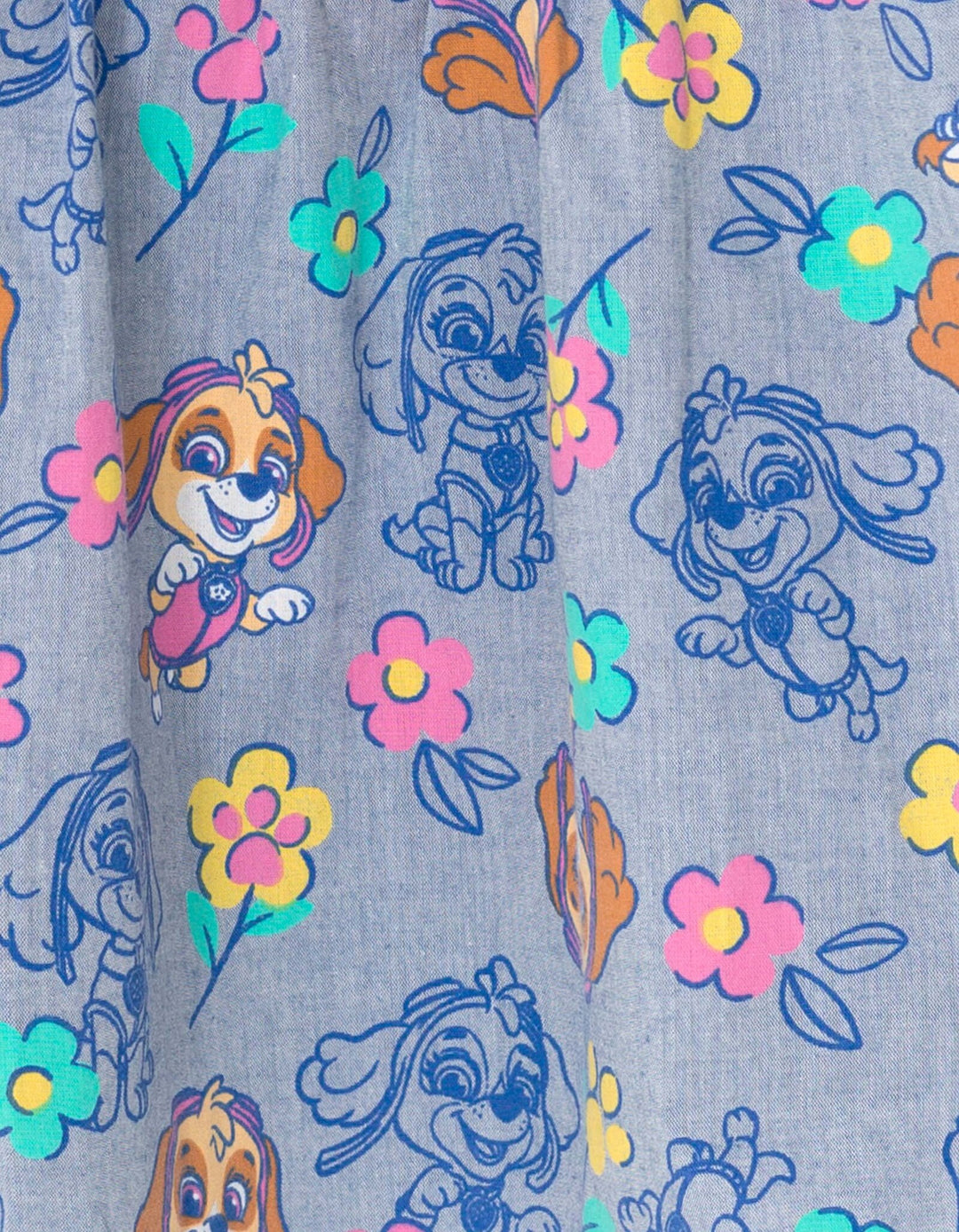 Paw Patrol Skye Sleeveless Chambray Dress
